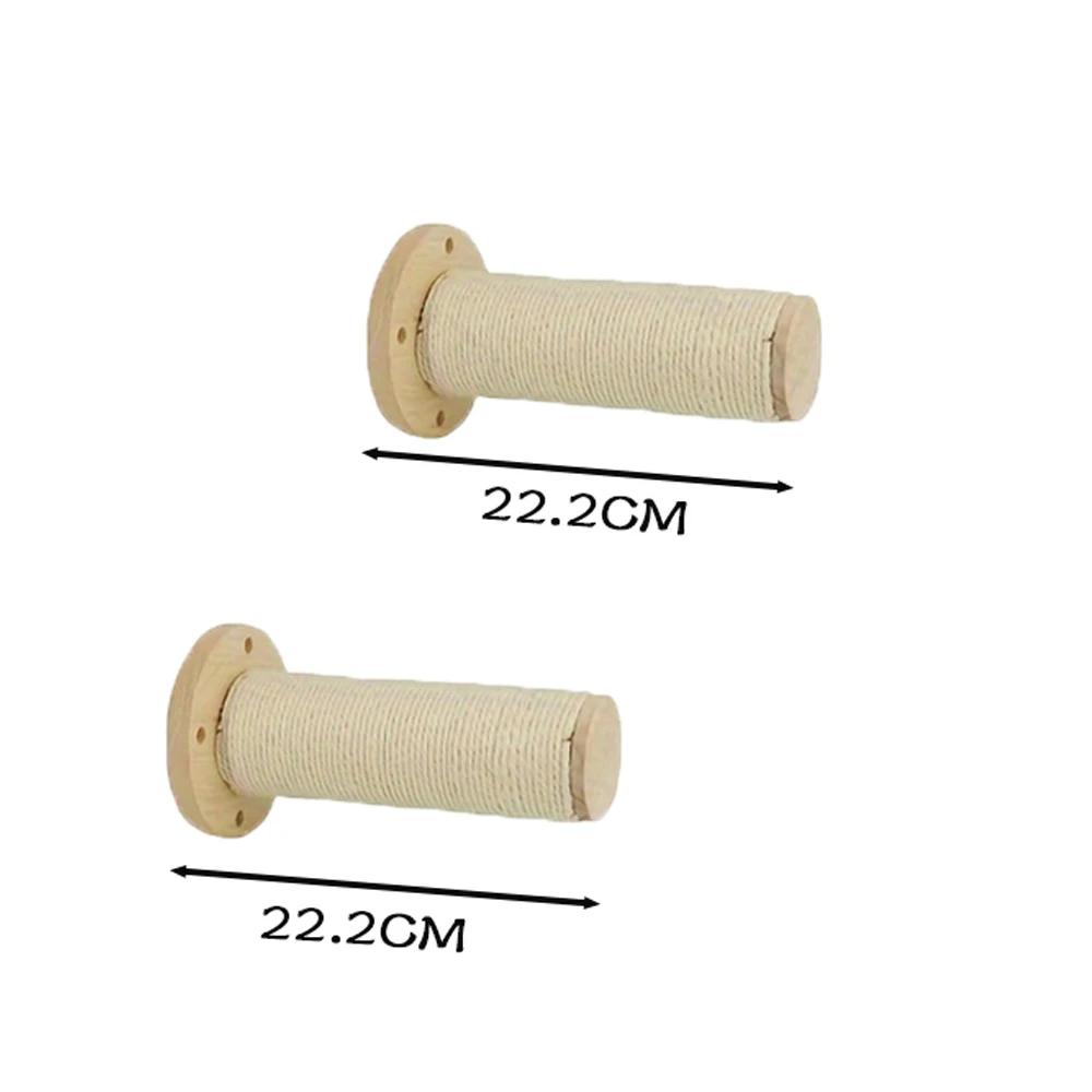 Wandmontierte Katzenhängematte, Platzsparend, Sisal Abriebfester Katzenklettergerüst Haustier Aktivitäts Ruhe Set Indoor Katzenmöbel