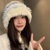 Autumn And Winter Plush Thick Cold-Proof Wool Hat Warm Ear Protection Knitted Hat For Women