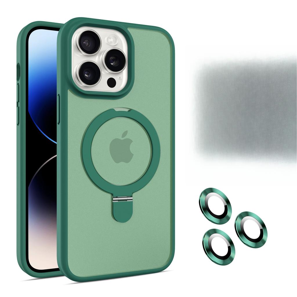 Metal Magnetic Invisible Bracket Suitable for Apple 16 Mobile Phone Case IPhone 15 Promax Hard Shell 13 Matte