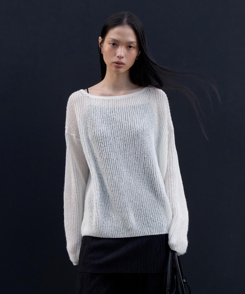 Yulago Paper Boatneck Loose Knit