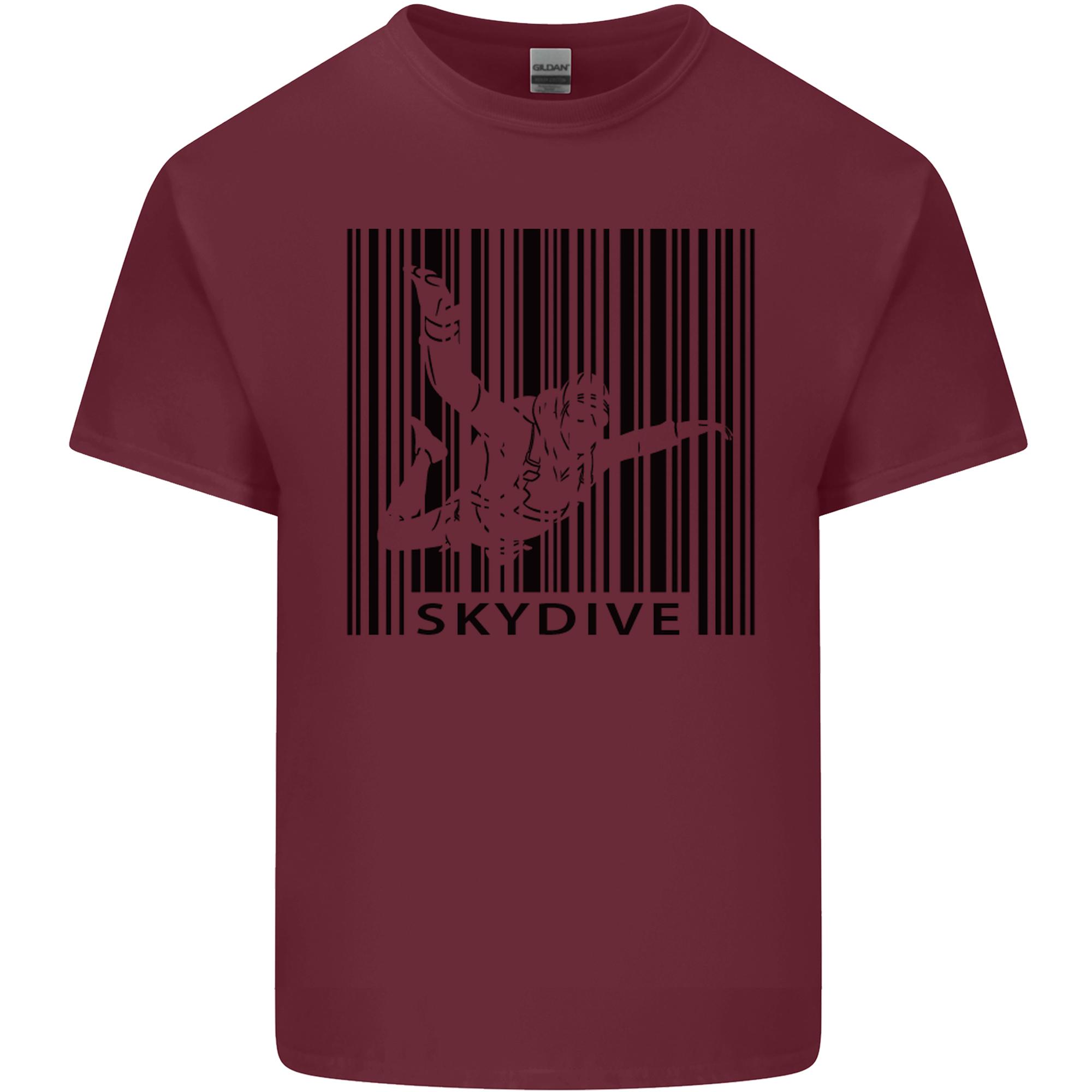 Skydiving Barcode Skydive Skydiver Freefall Unisexs Light Cotton TShirt S