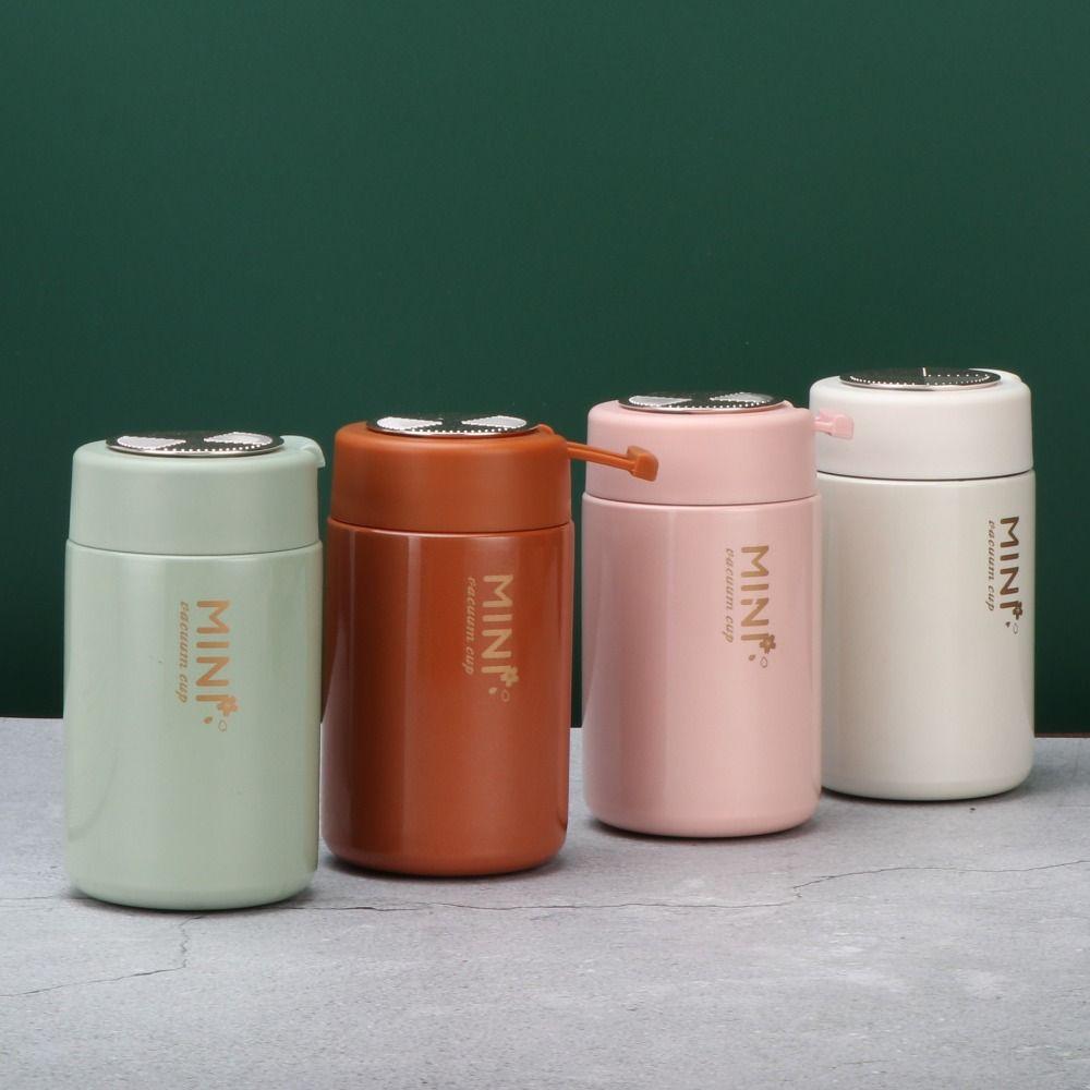 Flower Portable Vacuum Flask Stainless Steel Thermal Water Bottle Mini Thermos Cup Porridge Soup