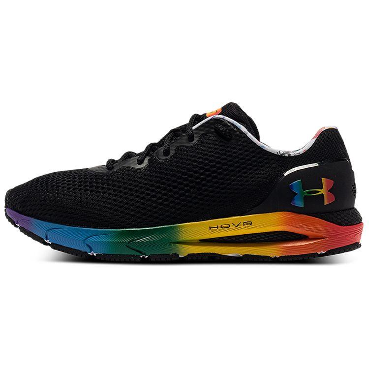 Under Armour HOVR Sonic 4 Pride Black Rainbow Men 3025209-001 46