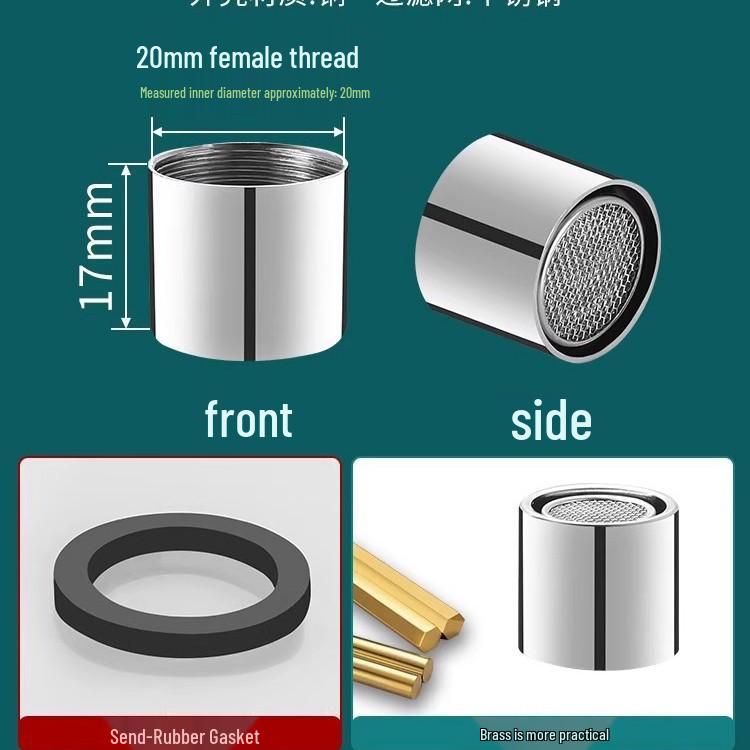 Uniwersalny Zestaw Dysz Aeratora do Baterii: Osłona przed pryskaniem, Filtr siatkowy, Kompatybilność z ciepłą/zimną wodą