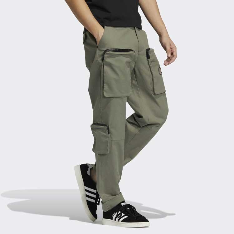 adidas originals Premium Wv Pnt Multiple Pockets Cargo Sports Long Pants Green Men's GV0917