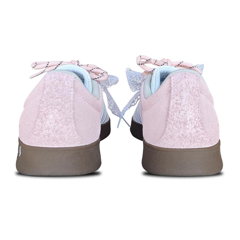 adidas VL COURT 2.0 Gamuza Resistente a la Abrasión Caña Baja Zapatillas de Skate Unisex Rosa Flor de Cerezo JS3003( Equipo1574-)