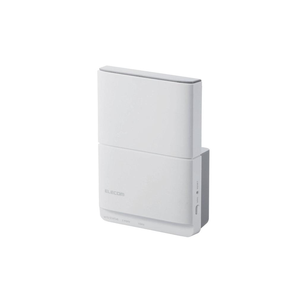 ELECOM WiFi Wireless LAN Repeater, 11ac/n/a/g/b, 433+300Mbps, Direct Plug, WTC-733HWH2