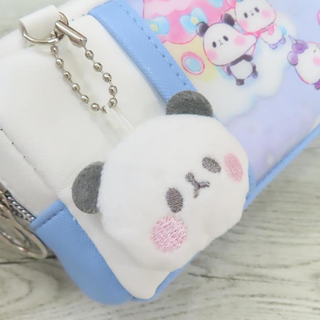 Kamio Japan Doppelreißverschluss Stifteetui Mochimochi Mochipan 228191, Panda, Stadt,