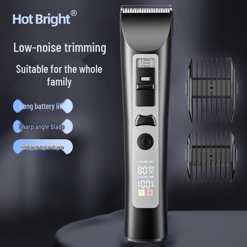 Waterproof Professional Hair Clipper: Quick Charge, Oil Head, Bald Head, Home Hairdressing Trimmer.