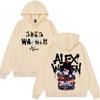 Piosenkarz Alex Warren Bluza z kapturem na trasę koncertową 2026 Męska Damska Hip-hopowy Pulower Zimowy Długie rękawy Luźny Codzienny Dres Streetwear