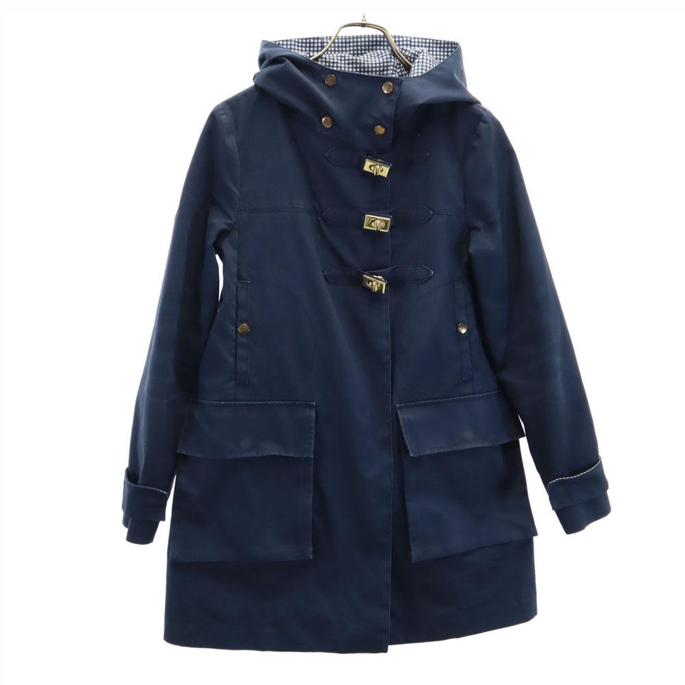 MAX&CO Stainless Collar Coat 38 Navy Women Used