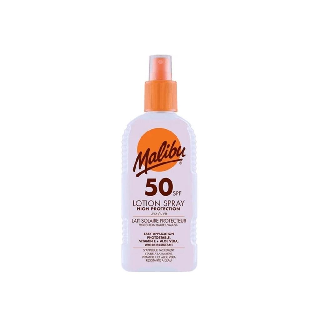 

Malibu Солнцезащитный спрей-лосьон SPF50 200 мл
