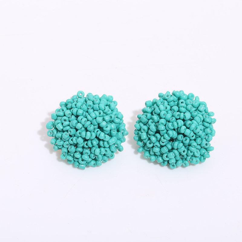 Böhmische handgefertigte Perlenohrstecker für Frauen Ethnische geometrische Pendientes Mujer Boho Ohrringe Modeschmuck Boucles D'Oreille