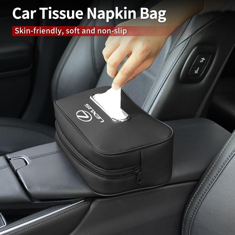 Car Seatback Tissue Box Armrest Paper Napkin Storage Bag Accessories For Lexus UX250h RX450h CT200h RX400h NX300h RX350 RX300 G