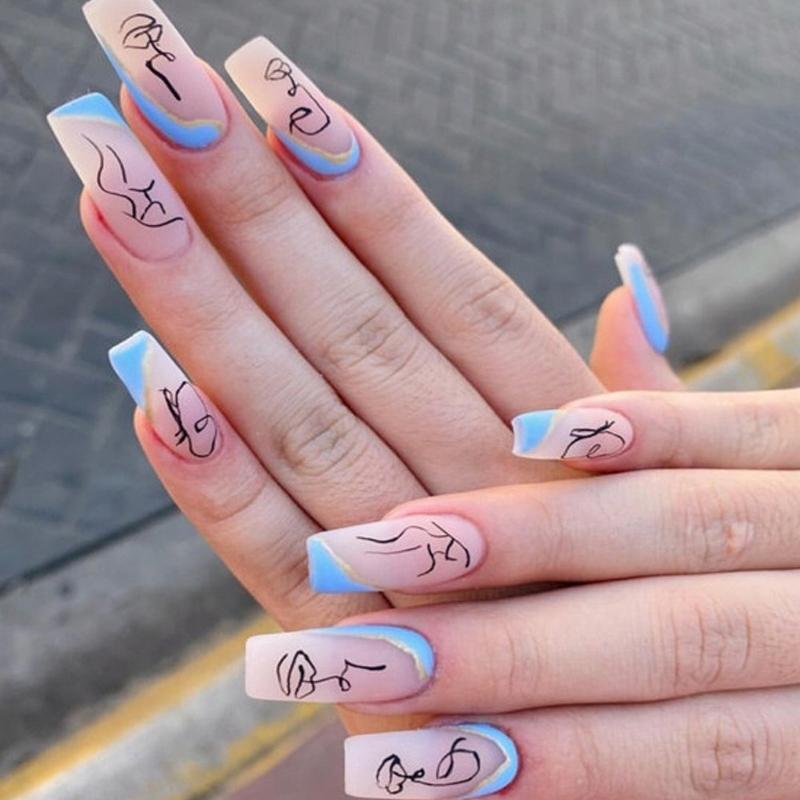 Rosfix Zestaw 3 Pędzelków do Zdobień – Idealna Precyzja | Do Manicure i Pedicure | Różne Rozmiary dla Wygody