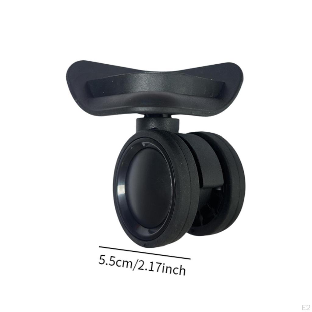 2Pcs Luggage Wheels Replacement Suitcase Sturdy Casters Repair Easy To Install Degree