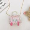 Double Pearl Knot Princess Crossbody Bag Cute Coin Purse Suitable Playing For