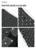 Women's Lace Polka Dot Ruffle Skirt - Spring 2026 Miu-Style Woolen A-Line Short Skirt