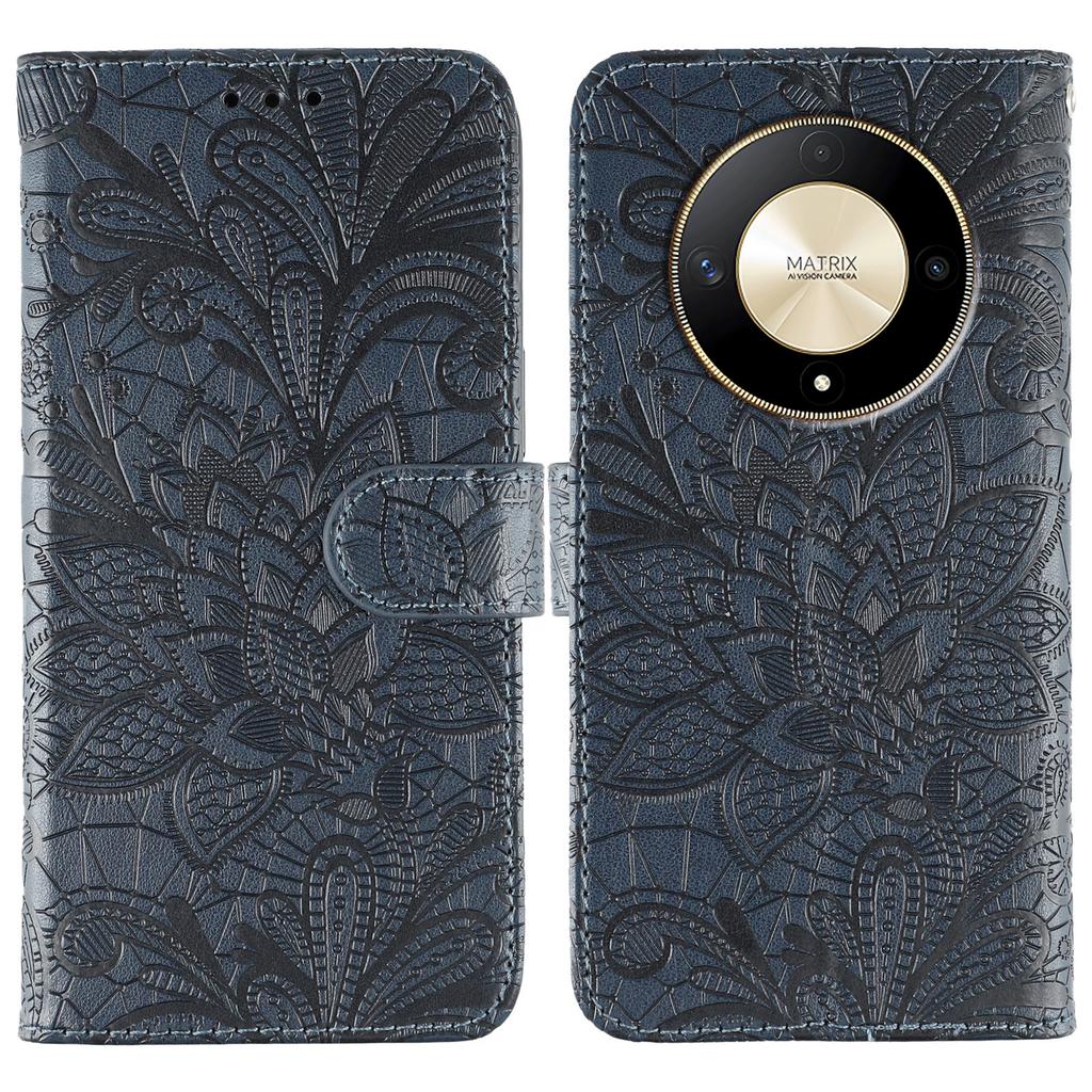 For Honor Magic6 Lite 5G/X50 5G/X50 GT 5G/X50 Pro 5G/X9b 5G Case Lace Flowers PU Leather Flip Wallet Phone Cover