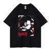 Anime Ghost Destroyer Blade Tanujiro Same Retro Short Sleeve Crew Neck Printed Men's and Women's Couples T-Shirt Summer
