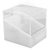 Eyelash Tape Dispenser 2 Grids Acrylic Tape Cutter Holder with Transparent   Cover for Beauty Salon