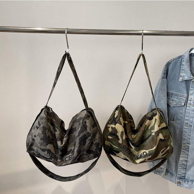Vintage Camouflage Tote Bag Women's Shoulder Bag