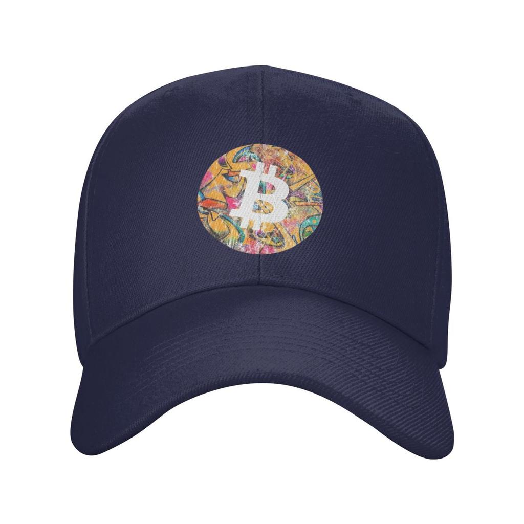 Bitcoin Art Cryptocurrency Art Baseball Caps Snapback Men Women Hats Casual Cap Streetwear Baseball Hat Casquette