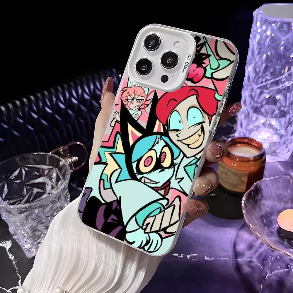

Anime P-Psychocuties Mimi Phone Case For iPhone 16 15 14 13 12 11 Pro Max White Matte Laser Metallic Aurora Funda iPhone16pro