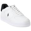 Polo Ralph Lauren Court Masters Leather Round Toe Lace-Up Low-Top Sneakers Men Sneakers White Black 100064814