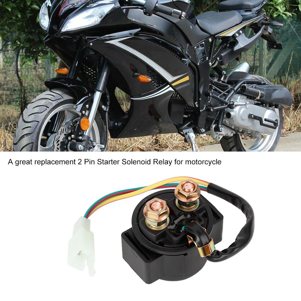 2 Pin Starter Solenoid Relay Fits for Honda ATV 50cc 125cc 150cc 250cc