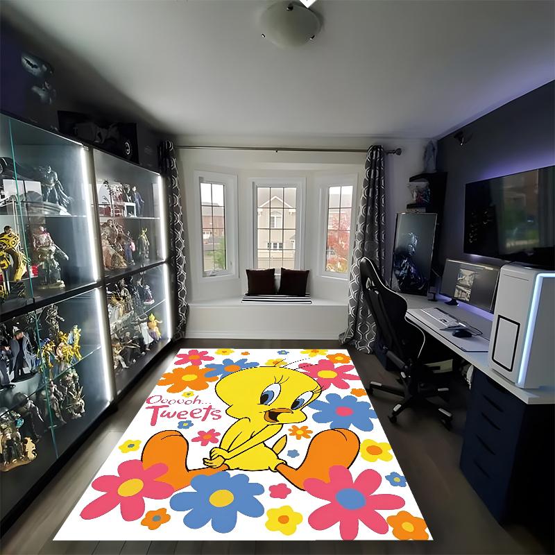 Tweety Printed Carpet, Rug for Office Chair Living Room Bedroom Kitchen Room Decor Gifts.