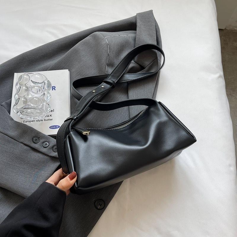 Stylowa Miękka Torba Listonoszka ze Skóry PU w Stylu Francuskim na Co Dzień