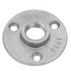 10 Stück Legierung/Gusseisen 3 Löcher 65mm DN15 Flansch Rohr Basis Gewinde Bodenflansch(Gusseisen)