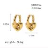 Hollow Heart Earrings For Women Stainless Steel Gold Silver Color Heart Earring Luxury Wedding Couple Jewelry Gifts Wholesale