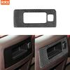 For Chevrolet Silverado 1500 2014-2018 Real Carbon Fiber Sticker Rear Storage Control Panel Car Ide Decorative Accessories