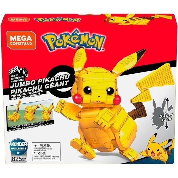 Mega Construx - Giant Pikachu Pokémon - Building Bricks - from 8 Years Fvk81