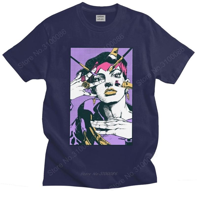 

Классические футболки Рохана Кишибе Мужские Футболка Jojos Bizarre Adventure Аниме Jjba Манга Футболка Хлопковая Футболка Топы Одежда Мерч 4XL
