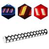 Black Car Rear Tail Light Cover Honeycomb Sticker Tail-lamp Decal Accessories