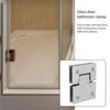 Glass Door Hinge Shower Glass Clamp Stainless for Bathroom Shower Door Hardware Heavy Duty Metal Hinge Part Hinges To Repair