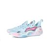 Li Ning Speed 9 Cherry Blossom Dusty Blue Flash Cushioning Abrasion Resistant Low Top Basketball Shoes Men's Blue Pink ABPT001-6(Team1495-ww)