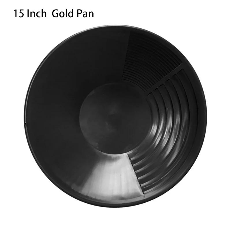 10/14/15 inch Hot Sale Plastic Gold Pan Basin Nugget Mining Pan Dredging Prospecting River Tool Wash Gold Panning Equipment