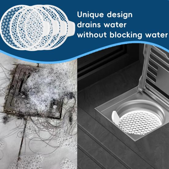 Plastic Sink Strainers Shower Hair Collector Mesh Drain Filter Kitchen