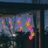 Solar Powered Wind Chime Lights Colorful Ambient Hanging Lights Whirlwind Balls Wind Chimes Courtyard Gardens Party Decorations