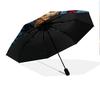 1 szt. Automatyczny Składany Parasol - Wzór Sowy, Przenośny i Składany Design z 8 Żebrami, Prezenty na Boże Narodzenie i Urodziny