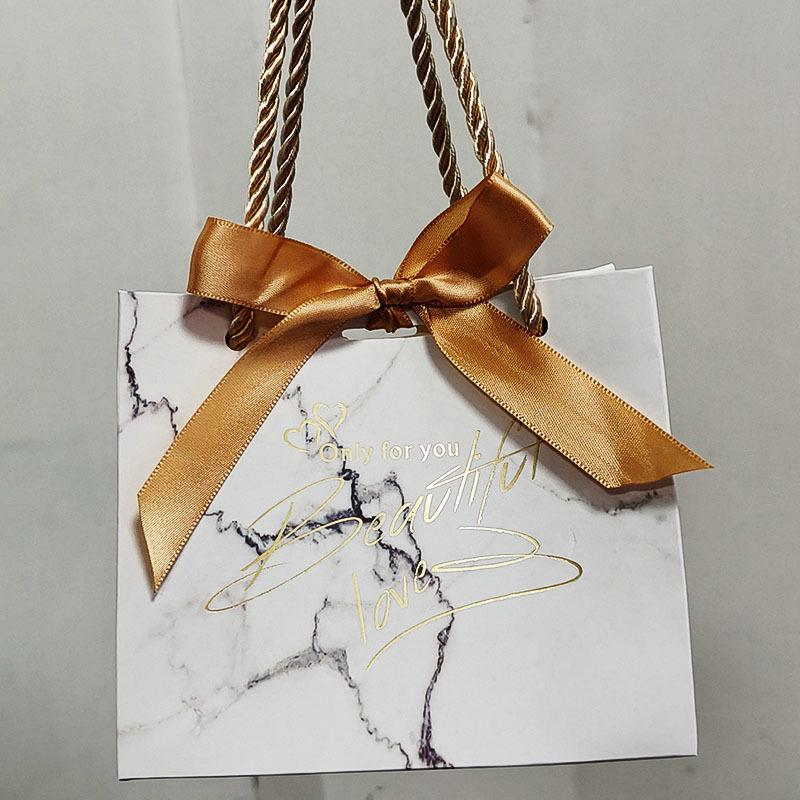 Cross-Border Wedding Favor Gift Bag - Creative Fresh White Candy Box Packaging