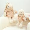 Rabbit Charming Lilac Plush Toy With Long Ears Soft Pp Cotton Stuffed Animal For Kids