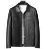 Leather Jacket Leather Lapel Leather Jacket Men's Sheepskin Men's Jacket Thin Leather Jacket High Sense