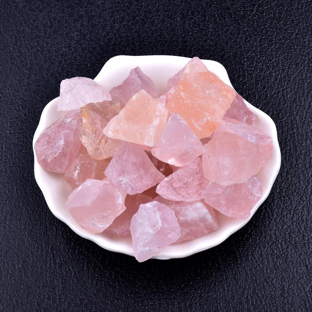 Large Natural Raw Pink Crystal and Amethyst Aromatherapy Home Decor Stones