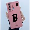 For Itel Vision 3 / Itel S17 / Itel P38 S661L S661W Case Lucky Initial Letter Liquid Silicone Protective Back Cover Phone Case