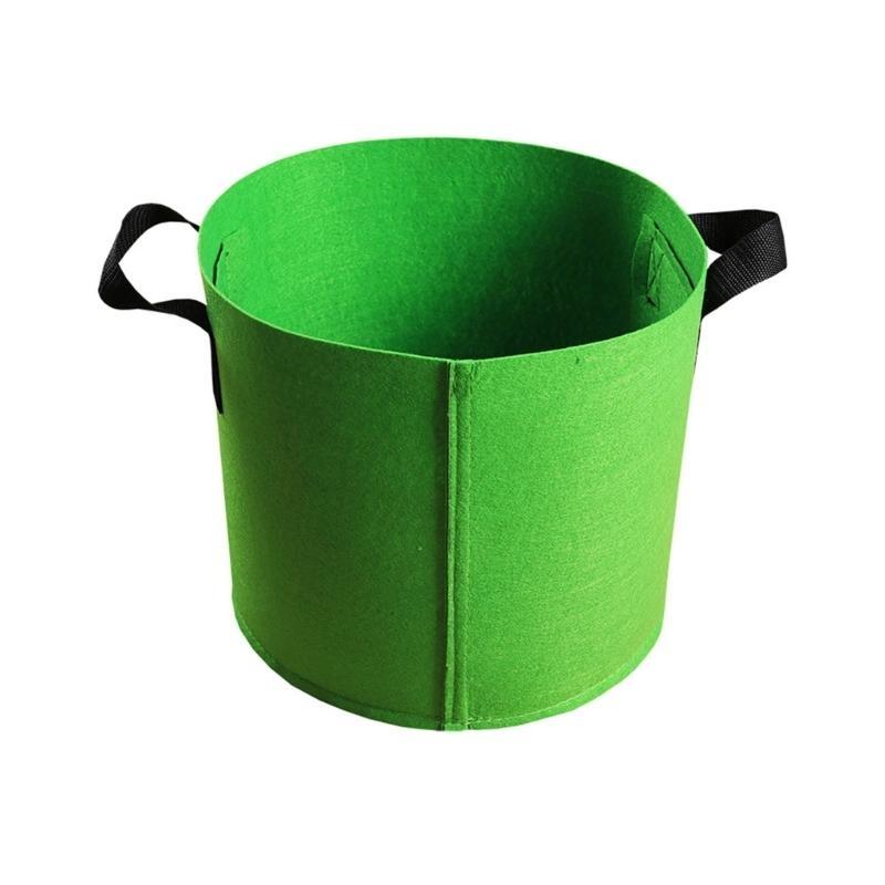 Nonwoven Fabric Grow Bags Garden Plant Pots with Handle Nonwoven Texture Suitable for Growth of Vegetables and Flowers